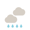 Overcast with rain