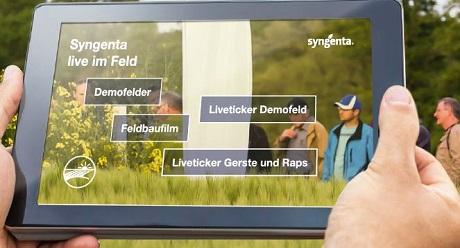 Syngenta live im Feld