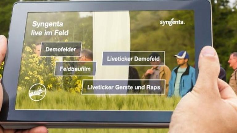 Syngenta live im Feld