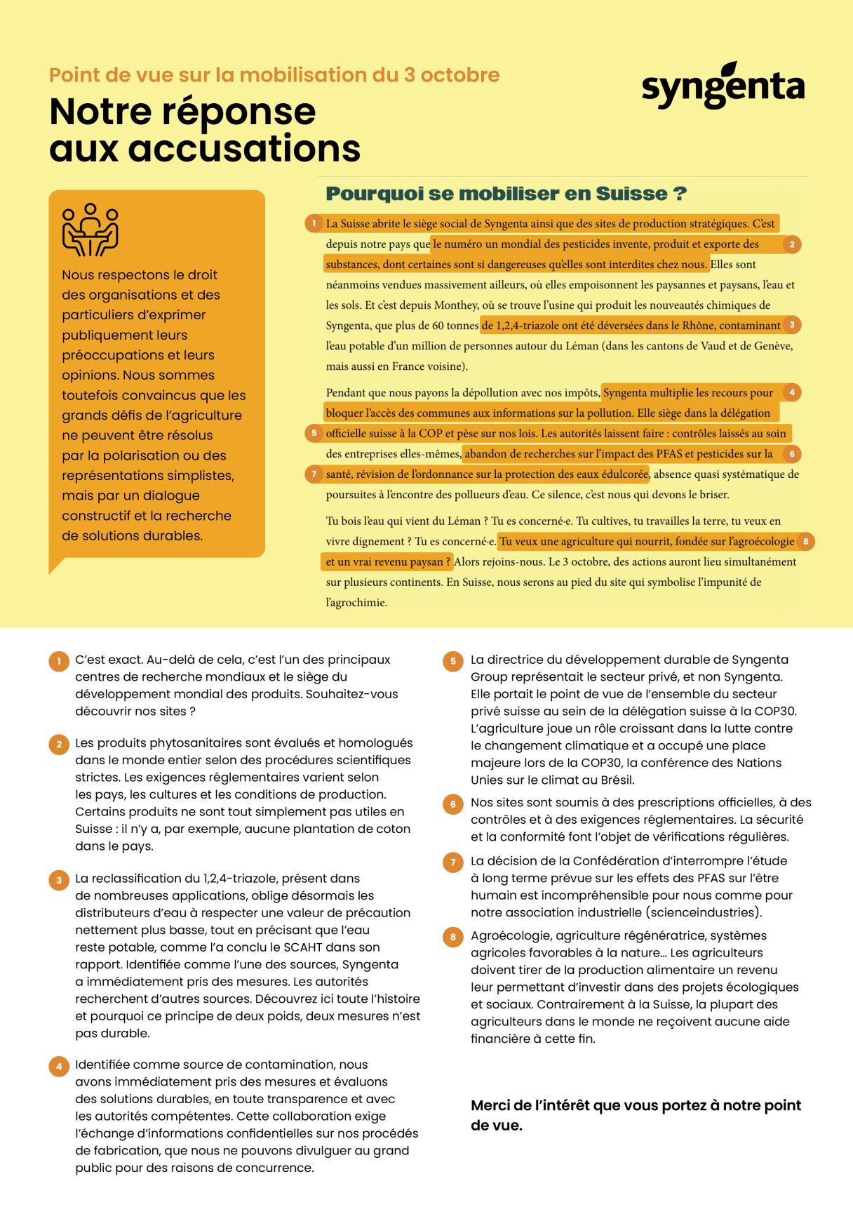 Infografik "Was wir zu den Vorwürfen sagen"